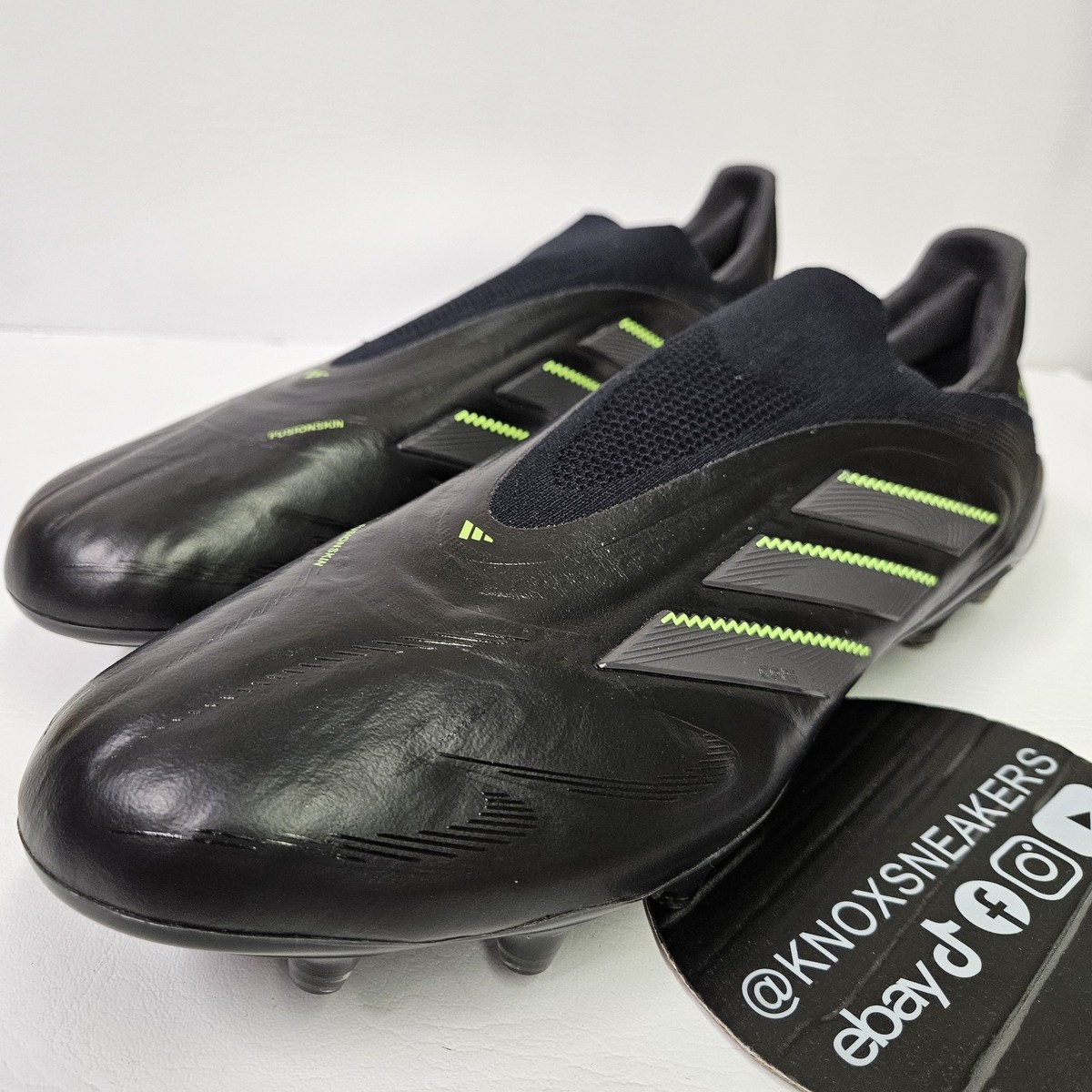 Adidas Copa Pure 3 Elite Laceless FG Black Soccer Cleat JS0652