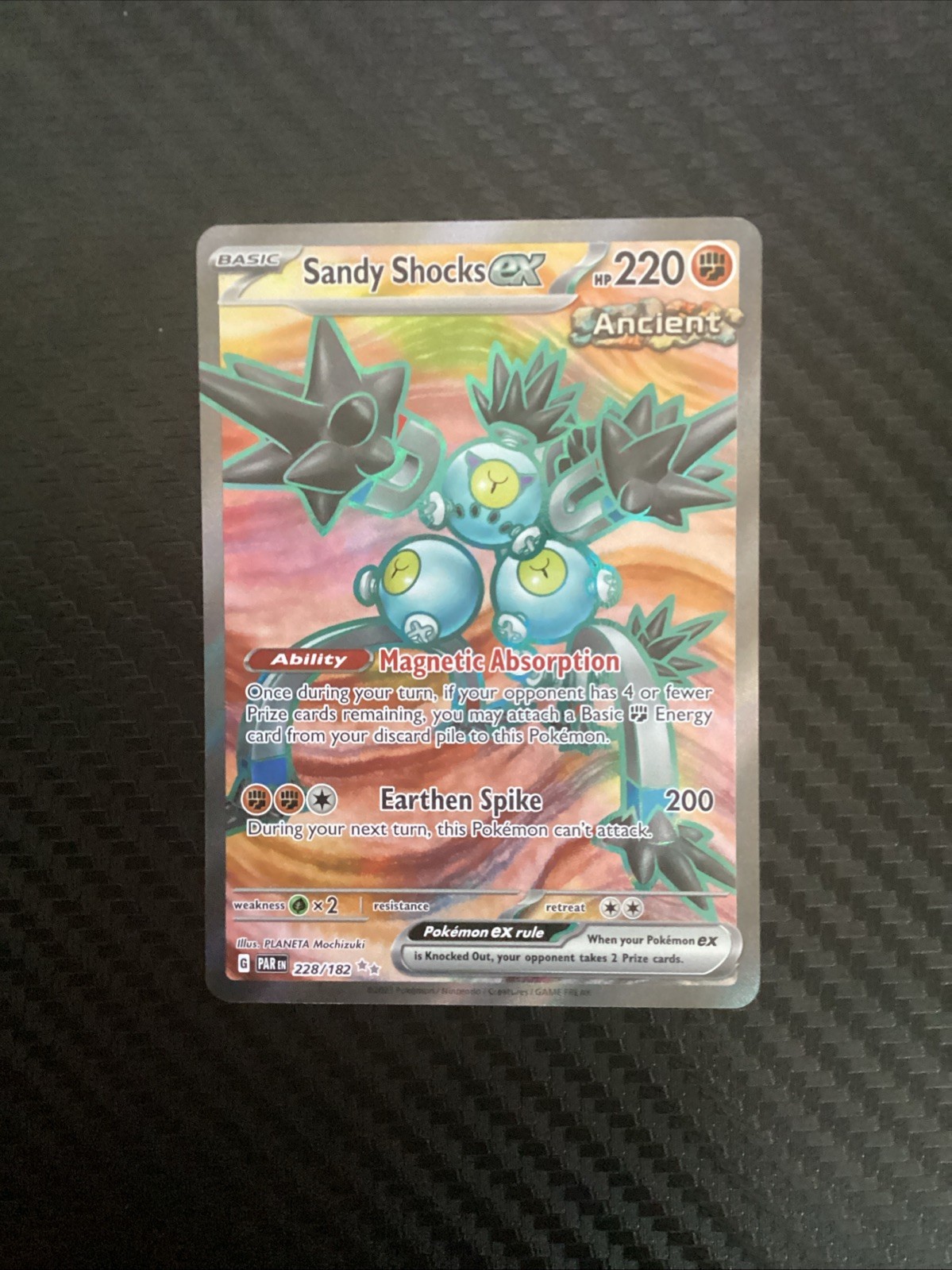 Sandy Shocks ex - Ultra Rare SV04: Paradox Rift 228/182 NM