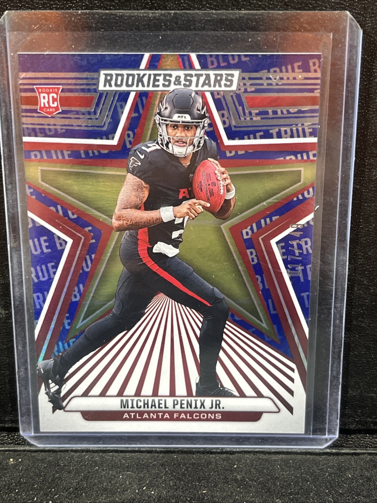 2024 Panini Rookies & Stars - Rookies Michael Penix Jr. #179 True Blue /149 (RC)