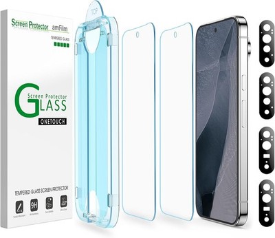 [2+4 PCS] Screen Protector & Camera Lens Protector for Google Pixel 11 Pro 6.3 I
