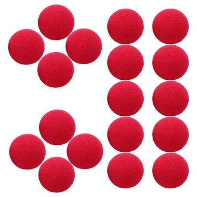 3 Count Clown Nose Sponge Ball Miss Work Red Clowns Balls Party Decoration