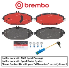 Front Brake Pad Set OES Ceramic +Sensor for Mercedes C300 E300 Non Sport