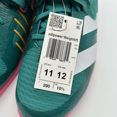 Adidas Adipower Weightlifting 3 Shoes Men\'s Size 9.5 Teal White Pink JP9871 ADIDAS Adipower Weightlifting 3 Shoes Mens 12.5 Teal White  main image 4