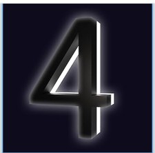  4 6  Backlit LED House Number Waterproof Stainless Steel New In Box