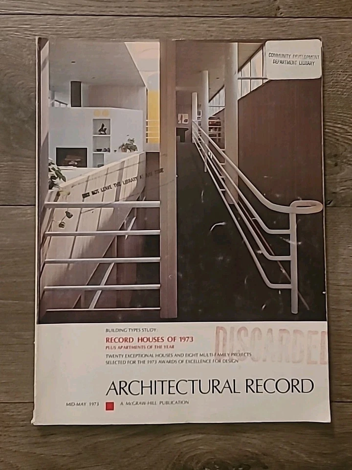 Set Of 3 Vintage Architectural Record Magazines From 1973-1977 - Image 2 of 4