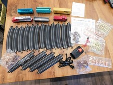 Vintage Bachmann HO Train Set Santa Fe GP40 Loco Cars Track Power Pack Lot