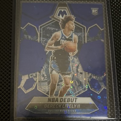 Panini 2023-24 Mosaic Fast Break Blue Rookie Dereck Lively II #265/85 Mavericks