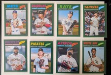 Topps 2026 Heritage Series Green Parallel; 8 Card Lot