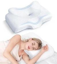 Osteo Cervical Pillow for Neck Pain Relief, Hollow Design Odorless Memory Foa...