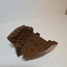 Lego Brown Boat Hull  Pirates Black Sea Barracuda &ldquo;Dark shark&rdquo; 6285