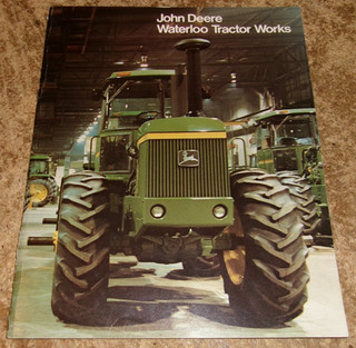 1976 john deere waterloo tractor works factory booklet very good used
