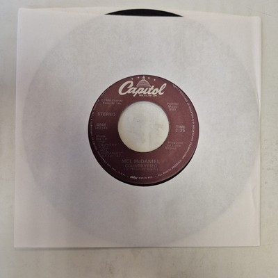 MEL MCDANIEL- CCOUNTRYFIED 7'' 45 RPM RECORD LIKE NEW OOP