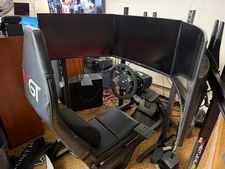 Next Gen Racing F-GT Cockpit with Seat and Tripple Monitors