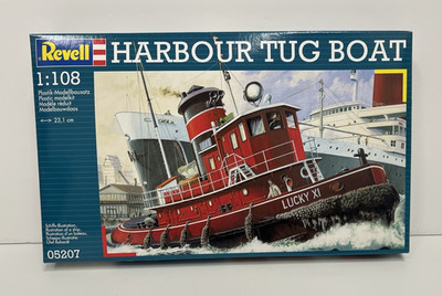 Revell Harbour Tug Boat 1:108 Plastic Model Kit Nautical Tugboat 05207