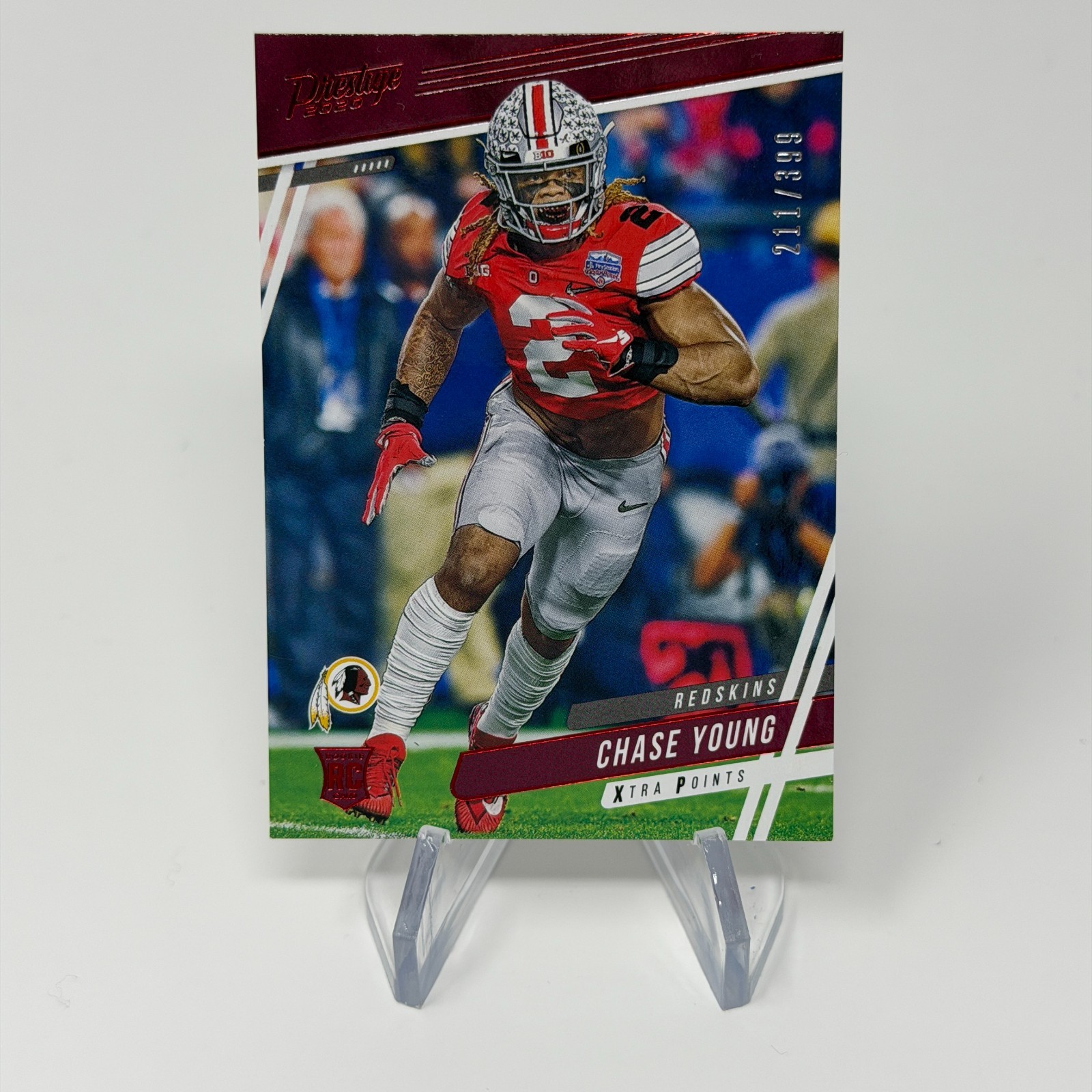 2020 Panini Prestige Rookies Xtra Points Red /399 Chase Young #220 Rookie RC