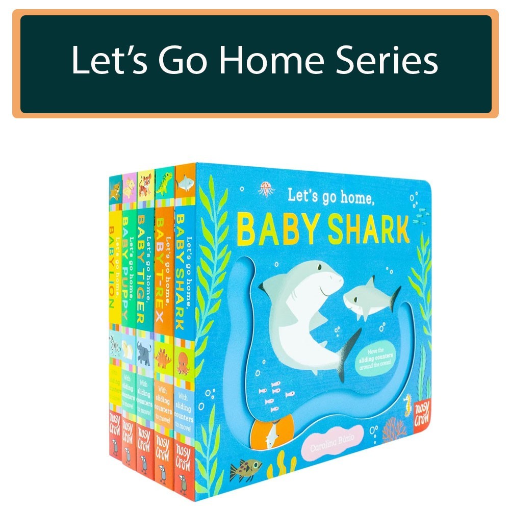 Let’s Go Home Series 5 Books Set by Carolina Búzio, Nosy Crow Baby Shark