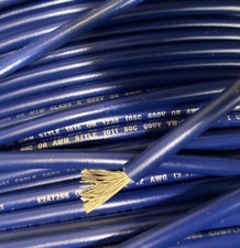 BOAT MARINE CABLE 12 GAUGE WIRE BLUE PRIMARY TINNED STRANDED 25' EA 1015