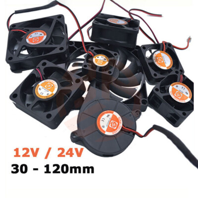 Small PC Computer Cooling Fan 30mm 40mm 50mm 60mm~90mm 120mm 12V 24V Cooling Fan