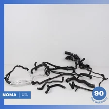 10-13 Jaguar XJ XJL X351 5.0L Engine Coolant Thermostat w/ Radiator Hose Set OEM