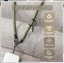 Thick Rope Cell Phone Lanyard Spacer, Anti Cell Phone Theft Strap for iPhone HOT