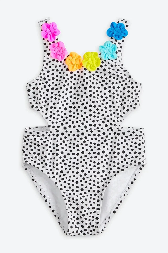 Flapdoodles Flor Arco Iris Una Pieza - Niñas Talla 5 - Usado Una Vez - Fijación de Puntada Foto 2 de 4