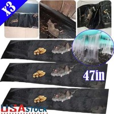 3PC 47 Large Mice Mouse Glue Traps Rodent Catcher Rat Board Indoor Super Sticky
