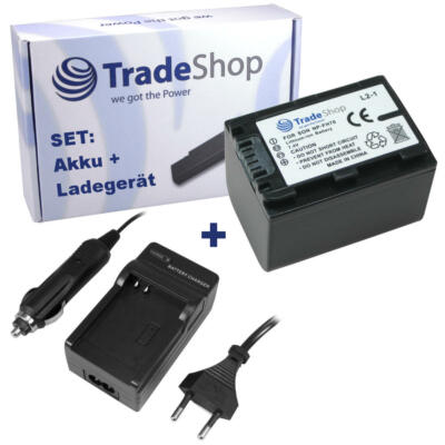 AKKU 2100mAh + LADEGERÄT SONY DCR-SR210 DCR-SR210E DCR-SR-210/E