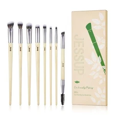 8PCS Eyeshadow Brush Set Premium Cruelty-Free Eyeliner Concealer Spoolie Kit