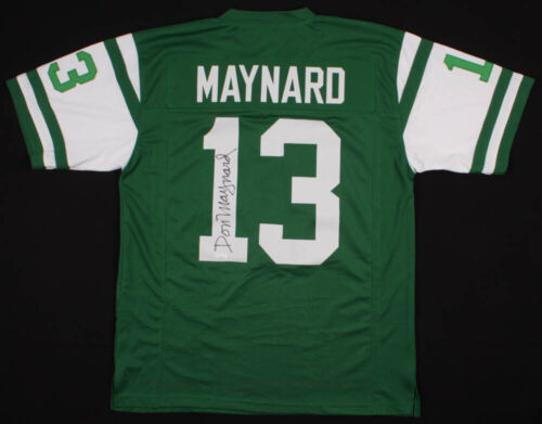 Don Maynard Signed New York Jets Jersey (JSA COA) 1969 Super Bowl Champion Jets - Picture 1 of 6