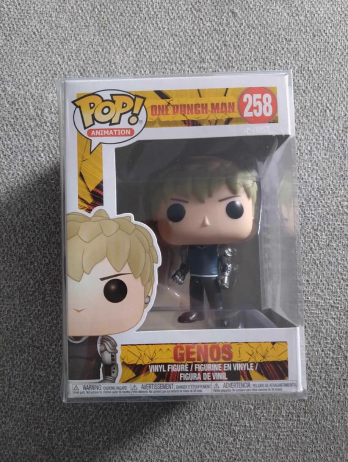 FUNKO POP ANIMATION ONE PUNCH MAN GENOS VINYL FIGURE NEW!