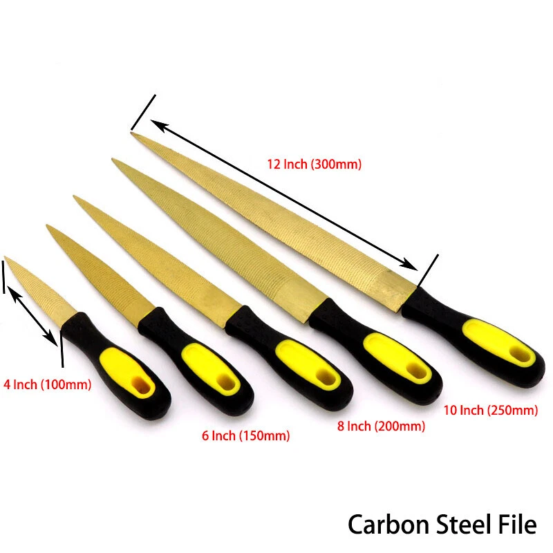 Wood Rasp File Woodworking File Carbon Steel File Craft Tools 4/6/8/10/12 Inch - Image 2 of 4