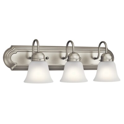 Kichler 3 Light Bath, Brushed Nickel - 5337NIS | eBay