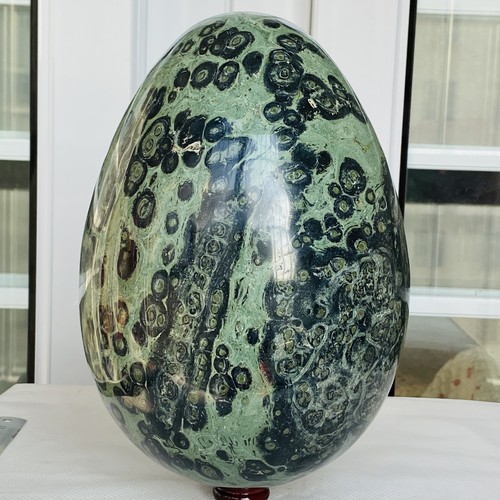 13540G Ojo Natural Verde Kambaba Jaspe Huevo Cristal Mineral Curación - Imagen 6 de 12
