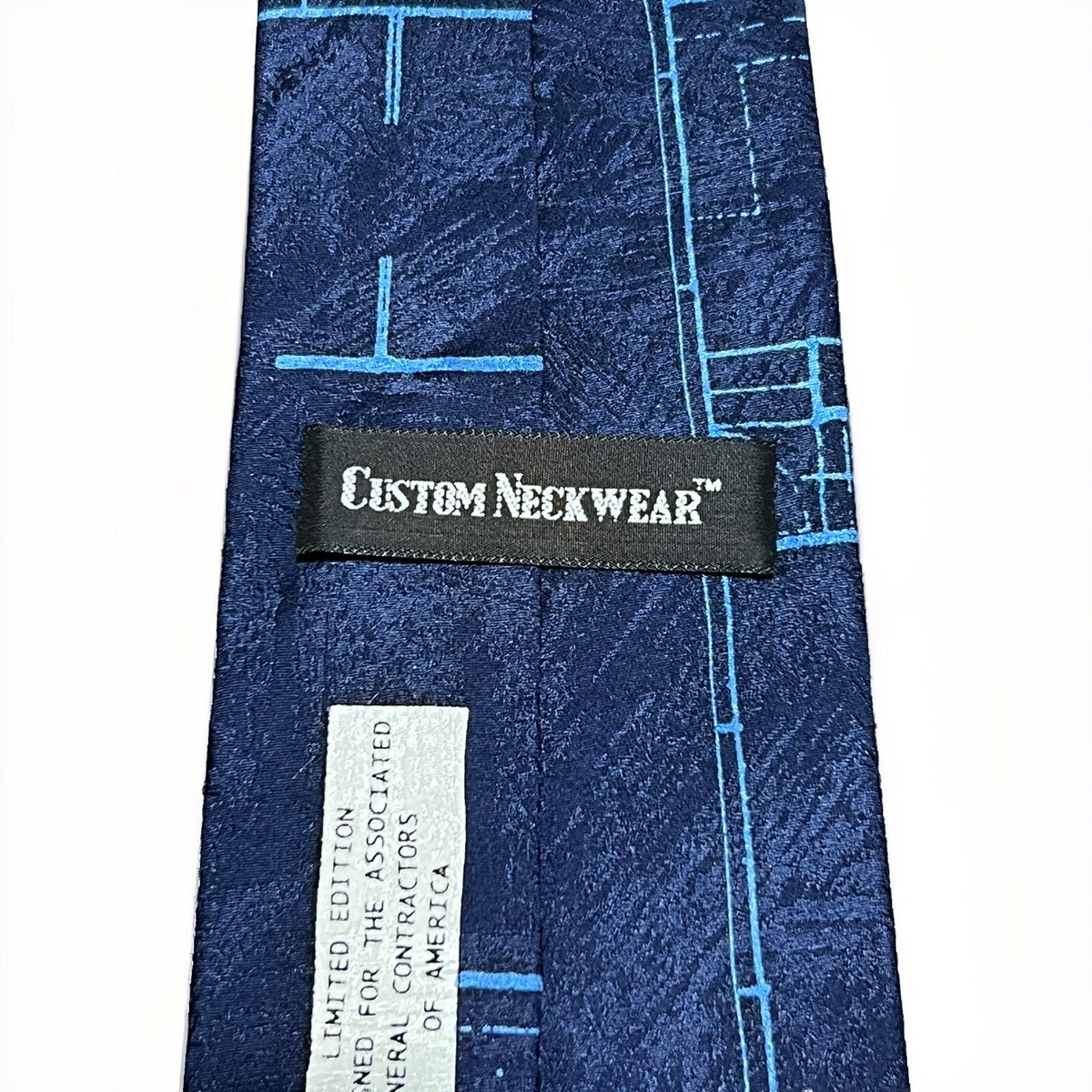 Custom Neckwear Men’s Silk Tie - General Contractors Of America 57x4  (L: T1) View 4