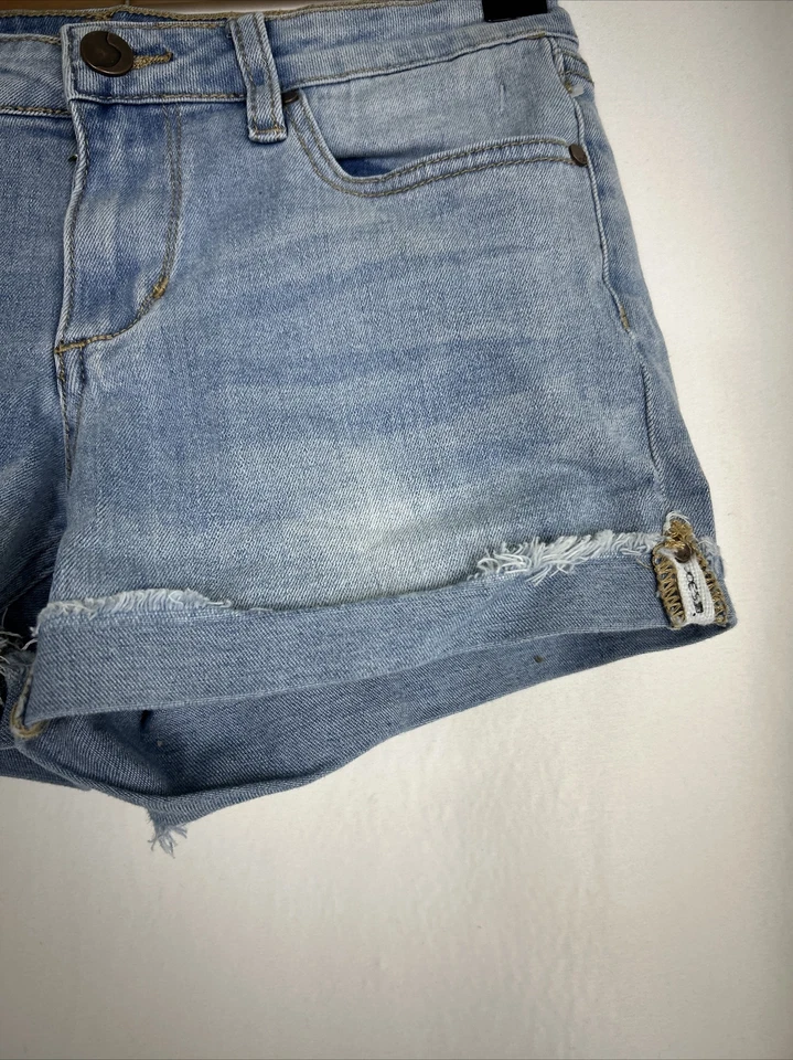 Joes Jeans Cuffed Shorts Denim Blue Cut Off Jean Girls Size 12 26x3 - Image 3 of 4