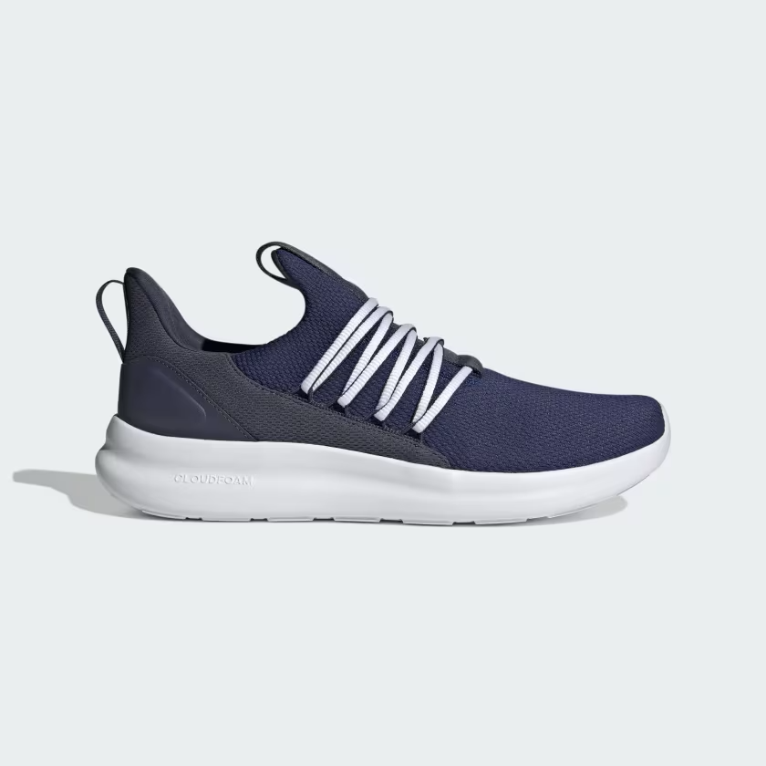 Adidas Lite Racer Adapt Size Navy Blue White Running Slip On  Cloudfoam