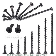 Phillips Bugle Head ( 3/4" -  6" ) phosphate Black Coarse Drywall / Wood Screws