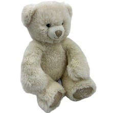 Fao Schwarz Teddy Bear Stuffed Plush Soft Sparkle Gold Metallic Accent Fur