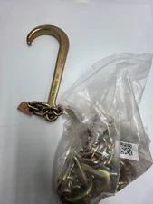 Mytee Products 5/16" x 10' Leg G70 Chain 15" Long Shank J Hook CH51610-J-RTJ