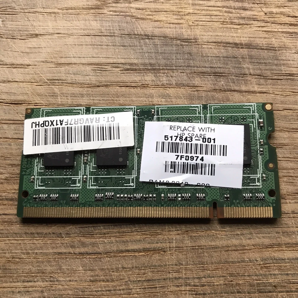 ADATA 1GB DDR2 800MHz PC2-6400S DIMM ADOVF1A083FEG 1RX8 Laptop Memory OEM - Image 2 of 3