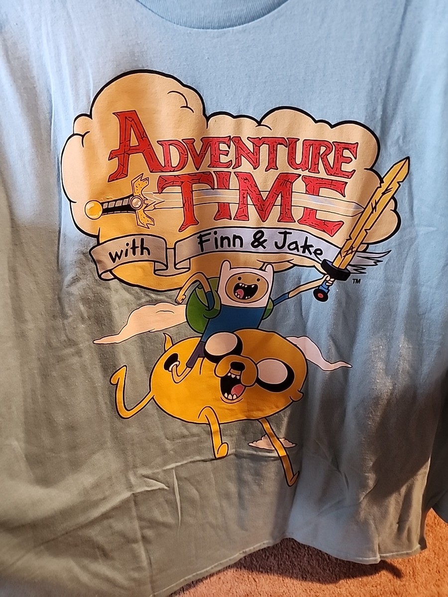 Adventure Time T-Shirt Blue Size 3X New With Tags | eBay