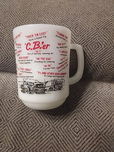 Vintage FIREKING COFFEE MUG C.B.'er TRUCKER SLANG Definitions