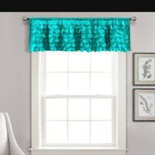 Lush Decor 1 Valance GiGi 70"x14" Turquoise
