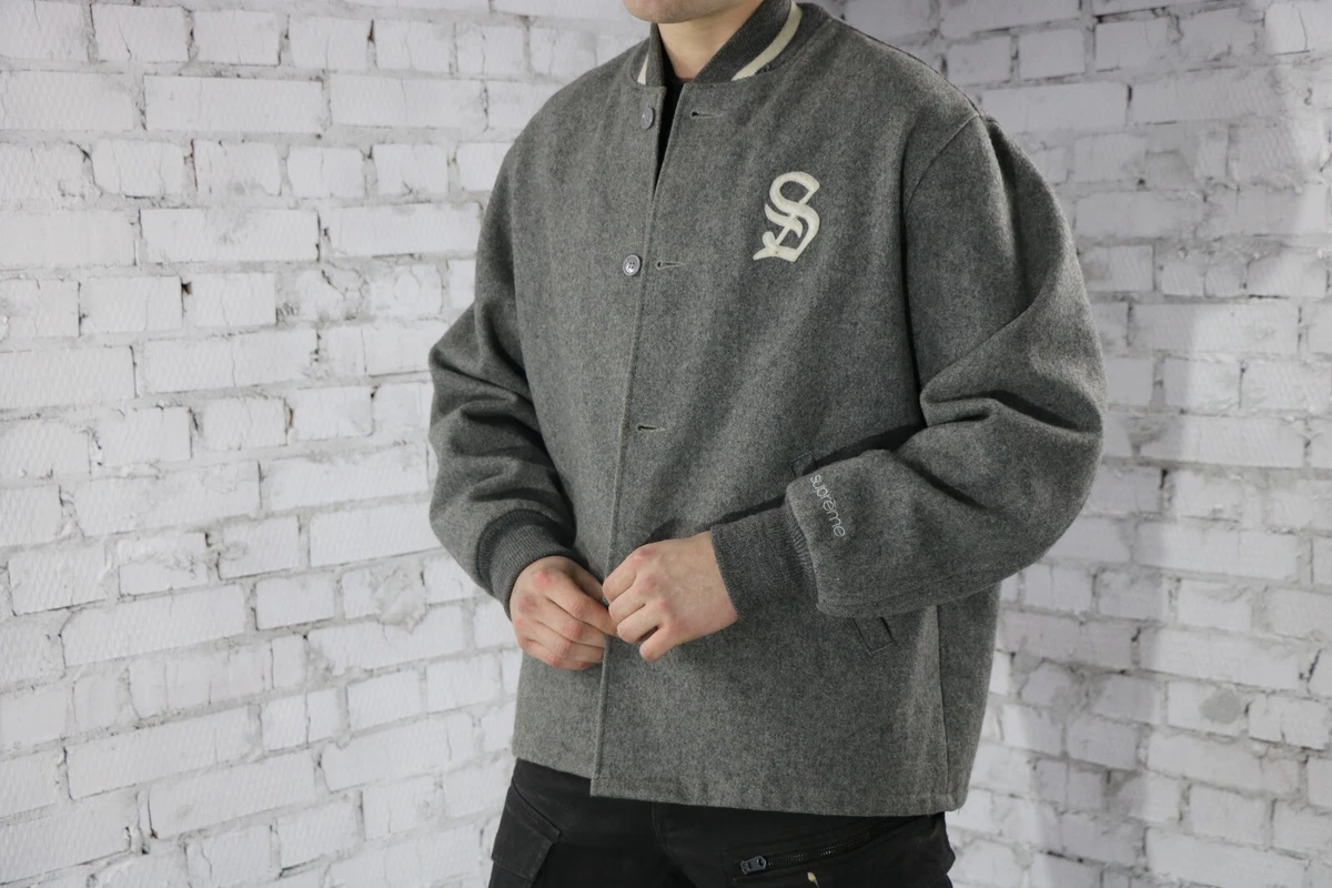 Supreme wool varsity jacket sales