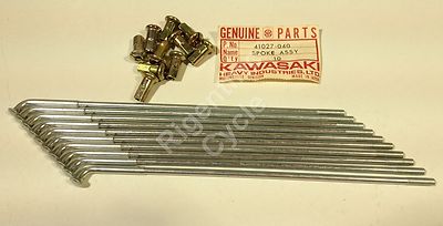 10 NEW NOS KAWASAKI 41027-040 SPOKE-ASSEMBLY,REAR INNER LEFT | eBay