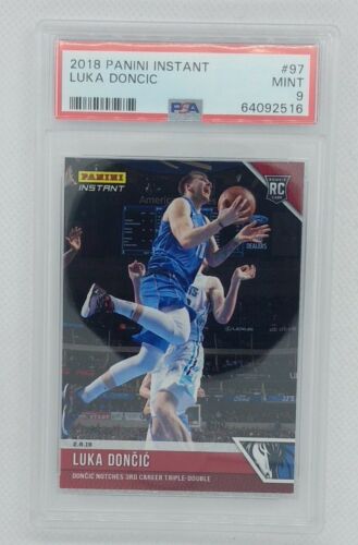 2018 Panini Instant Luka Doncic Rookie RC #97, #d/346, Graded PSA 9, Pop 1