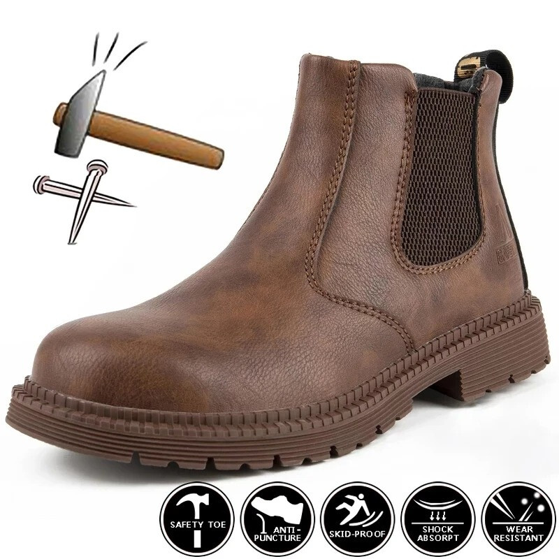 Bottes de travail hommes imperméables Parker sécurité acier