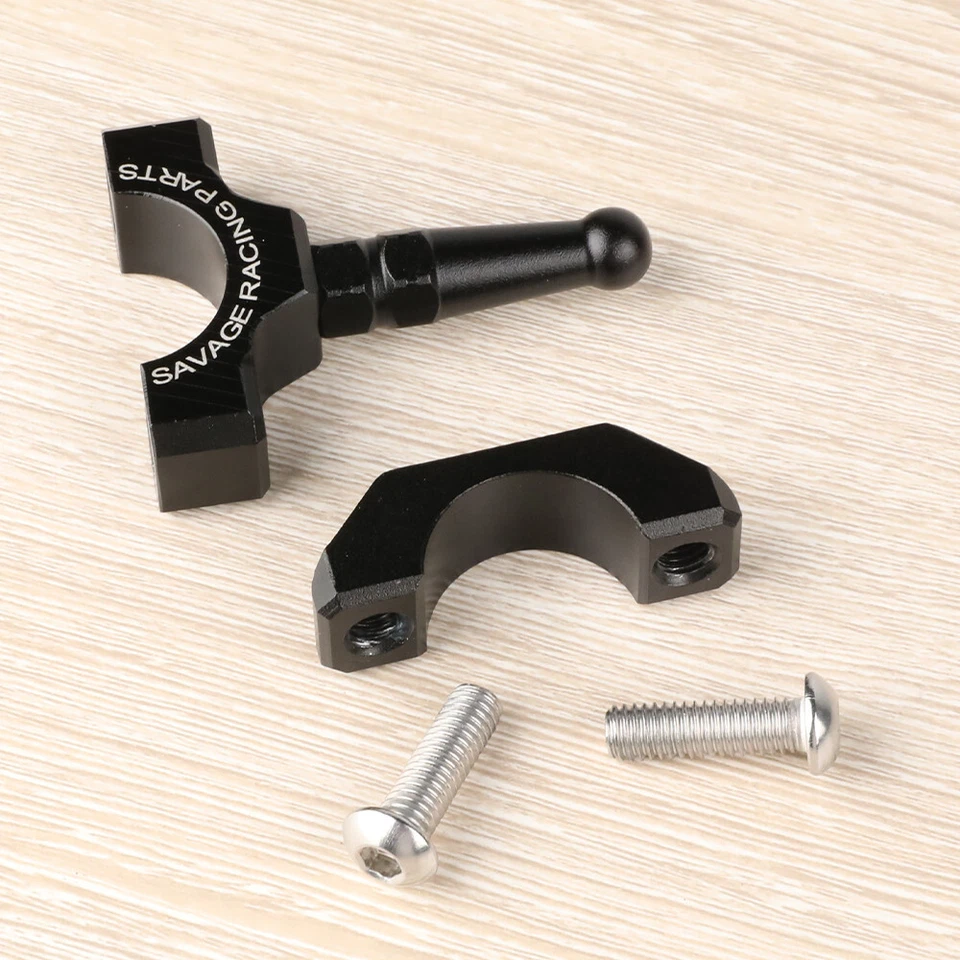 Extensión de soporte auxiliar de soporte de abrazadera de 20 mm para DUCATI Monster 821 696 1200 Foto 3 de 4