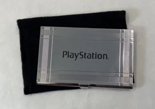 PlayStation PS1 PS2 Promotional Business Card Holder Case Rare Collectible Logo