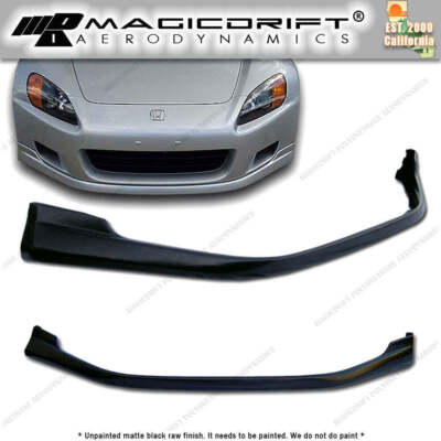 For 00 01 02 03 Honda S2000 AP1 S2K JDM OE TR Style Front Bumper Spoiler Lip PU
